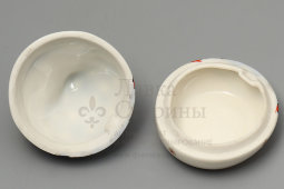 Туалетный фарфоровый набор: вазочки и шкатулка, ЛЗФИ, 1950-60 гг.