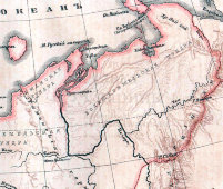 Старинный план Архангельской губернии, картографическое заведение А. Ильина, 1900-е