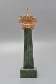 Наградная статуэтка, стела «Политический профиль-2000», бронза, камень, Россия, 2000 г.