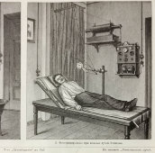 Старинная гравюра из Большой энциклопедии «Аппараты Рентгена», Россия, к. 19, н. 20 в.