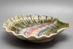 Старинное фаянсовое блюдо «Морская раковина», ЗиК Конаково, 1919-23 гг.