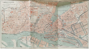 Старинная карта «Гамбург-Альтона», Большая энциклопедия, масштаб 1:17 500, Санкт-Петербург, 1900-е