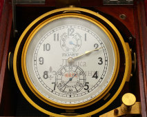 Хронометр морской «Полет» в футляре, полный комплект, паспорт, СССР, 1990 г.