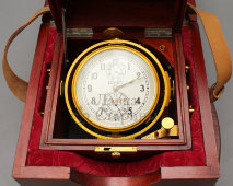 Хронометр морской «Полет» в футляре, полный комплект, паспорт, СССР, 1990 г.