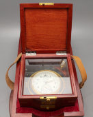 Хронометр морской «Полет» в футляре, полный комплект, паспорт, СССР, 1990 г.