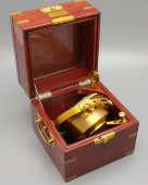 Хронометр морской «Полет» в футляре, полный комплект, паспорт, СССР, 1990 г.