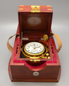 Хронометр морской «Полет» в футляре, полный комплект, паспорт, СССР, 1990 г.