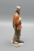 Советская агитационная статуэтка «Сибирский партизан», скульптор Боркин В. В., Вербилки (бывш. Гарднер), бисквит, 1927-30 гг.