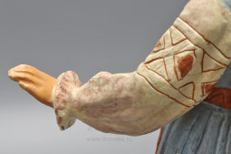 Советская интерьерная скульптура «Плясунья в сарафане и кокошнике», керамика, Гжель, 1950-60 гг.