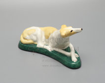 Статуэтка «Левретка», скульптор Воробьев Б. Я., фарфор, анималистика ЛФЗ, кон. 1930-х