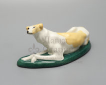 Статуэтка «Левретка», скульптор Воробьев Б. Я., фарфор, анималистика ЛФЗ, кон. 1930-х