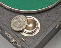 Винтажный европейский портативный граммофон (патефон) Parlophone Lindex, Англия, 1920-30 гг.