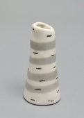 Декоративная фарфоровая миниатюрная ваза «Березка», ЛЗФИ, 1950-60 гг.