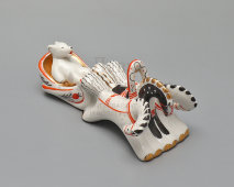 Статуэтка «Генерал Топтыгин на тройке», скульптор Розов Н. И., фарфор, Вербилки, 1950-60 гг.