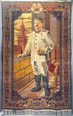 Агитационный настенный ковер периода культа личности «Сталин И. В.», 1940-е, размер 2х3 м, шерсть