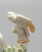 Статуэтка «Казахский мальчик с беркутом», скульптор Малышева Н. А., фарфор, Дулево, 1953 г.