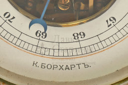 Антикварный барометр-анероид, настенное и настольное использование, Карл Борхарт, Москва, до 1917 г.