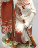 Агитационная фарфоровая статуэтка «На страже колхозного поля», автор Данько Н. Я., ЛФЗ, ранние Советы, 1930-е