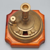 Макет старинной пивоварни, миниатюрный пивоваренный котел, подарок пивовару, латунь, дерево, Европа, 1960-70 гг.