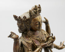 Старинная статуэтка буддийской богини Намгьялмы, бронза, Китай, 19 в.