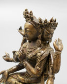 Старинная статуэтка буддийской богини Намгьялмы, бронза, Китай, 19 в.