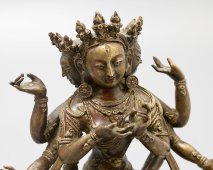 Старинная статуэтка буддийской богини Намгьялмы, бронза, Китай, 19 в.