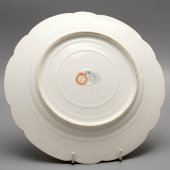 Фарфоровая тарелка «Обнаженная с амуром», художник De Michel, Севрская мануфактура, Франция, 1830-40 гг.