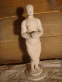 Скульптура «Обнаженная женщина», СССР, 1950-60 гг., керамика