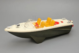 Советская игрушка для игры на воде «Катер «Турист» на подводных крыльях, пластмасса, завод «Огонёк», 1980-е
