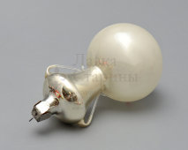 Винтажная ёлочная игрушка «Кувшин с цветами», стекло, СССР, 1950-60 гг.