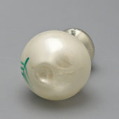 Винтажная ёлочная игрушка «Кувшин с цветами», стекло, СССР, 1950-60 гг.