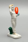 Фигурка «Мальчик с шариками» (На парад), скульптор Столбова Г. С., ЛФЗ, 1950-60 гг.