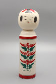 Сувенирная фарфоровая бутылка из-под саке в виде национальной японской куклы «Кокэси», Япония, 1950-е
