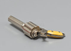 Старинный сувенирный миниатюрный карандаш в виде револьвера, сталь, кость, Россия, кон. 19-го в.