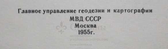 Карта Ленинградской области, СССР, 1955 г.