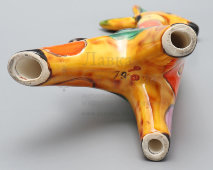 Статуэтка «Жирафенок», скульптор Сергеев В. А., фаянс ЗиК Конаково, 1970-е