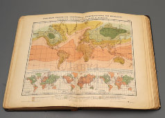 Старинный учебный географический атлас, 5-е издание, автор Э. Ю. Петри, С.-Петербург, 1900-е