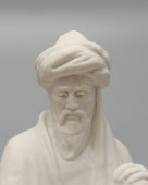 Статуэтка «Авиценна», скульптор Мануйлова О. М., фарфор, бисквит, Вербилки, 1950-е